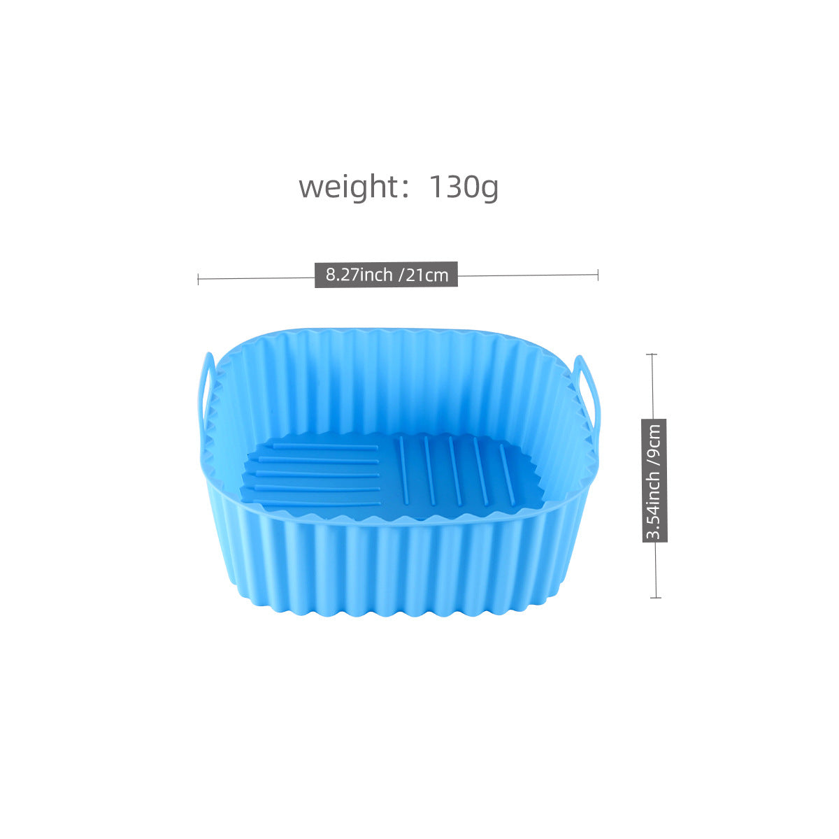 No Mess Air Fryer Liners With food grade silicone(2-pack)- Reusable silicone basket | Easy clean | Non stick cooking